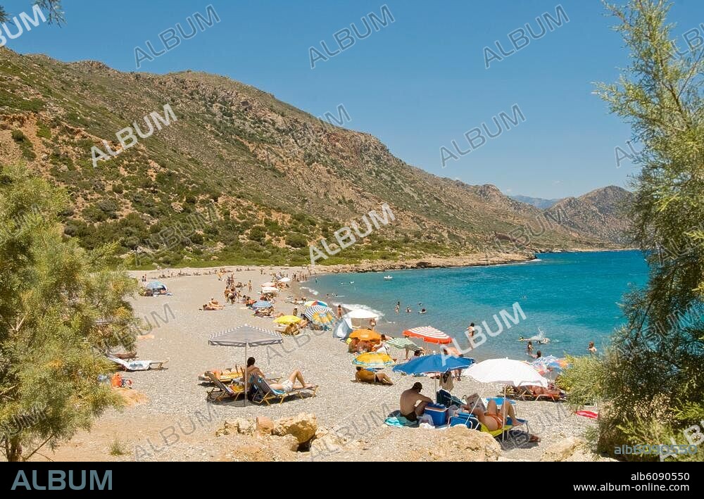 Griechenland, Kreta, Paleochora, Strand östlich von Paleochora, Jaliskaribeach.