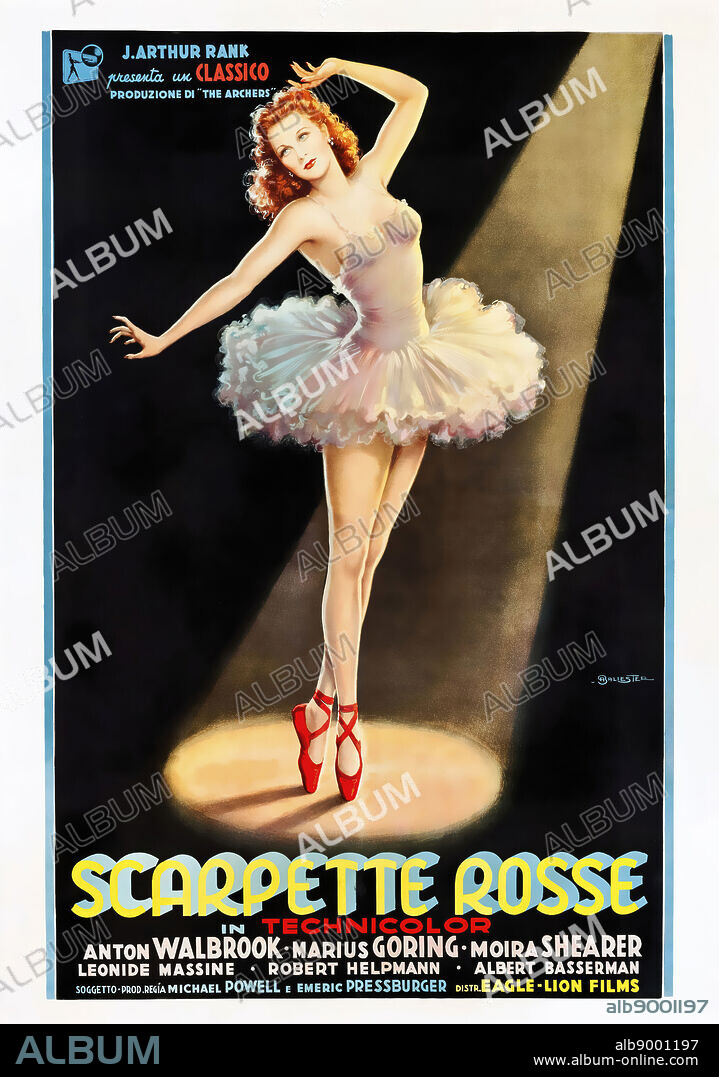 MOIRA SHEARER en LAS ZAPATILLAS ROJAS, 1948 (THE RED SHOES), dirigida por EMERIC PRESSBURGER. Copyright RANK.