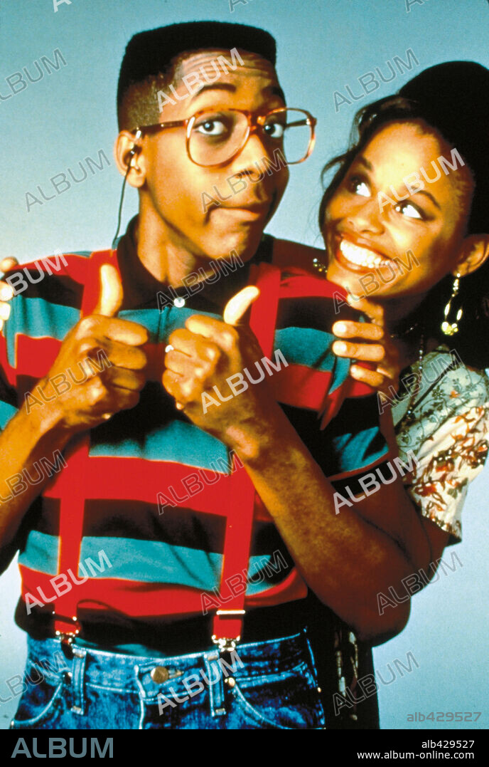 JALEEL WHITE y MICHELLE THOMAS en COSAS DE CASA, 1989 (FAMILY MATTERS), dirigida por JOEL ZWICK. Copyright WARNER BROS. TELEVISION.