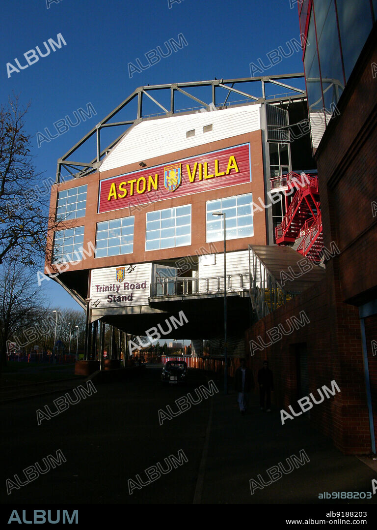 SIMON INGLIS. Villa Park, Trinity Road, Aston, Birmingham, 2005. The new Trinity Road stand of Villa Park football stadium, seen from the south-east. The new Trinity Road stand was officially opened in November 2001. It replaced an earlier stand built in 1922-1923.