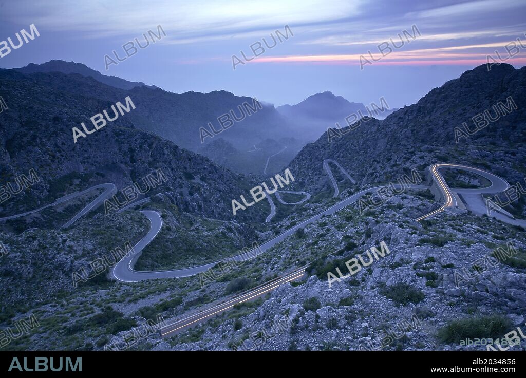 Carretera de Sa Calobra. Escorca.Sierra de Tramuntana.Mallorca.Islas Baleares. España.