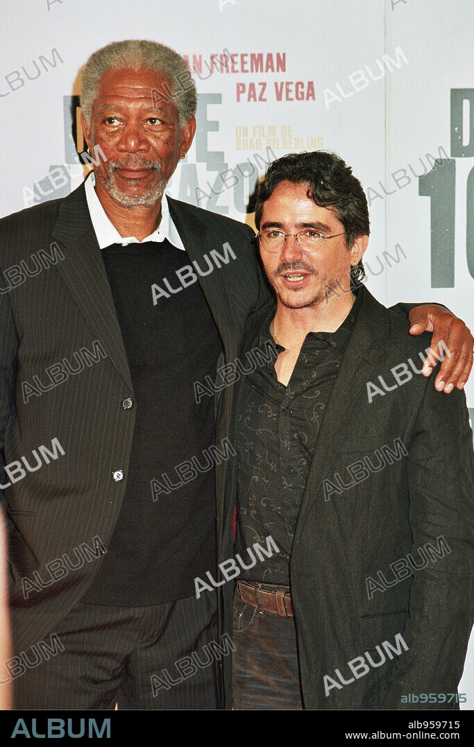 03 / 04 / 2007; Cine Alexandra, Barcelona, Morgan Freeman y el director Brad Silberling en la Premiere Europea del film "Dame 10 razones"-"10 items or less".