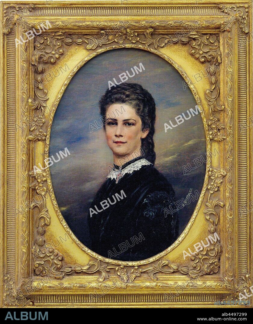 RICHARD BITTERLICH. Portrait of Empress Elisabeth of Austria.