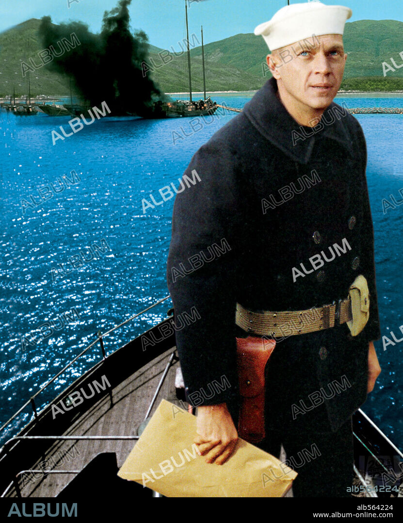 STEVE MCQUEEN en EL YANG-TSÉ EN LLAMAS, 1966 (THE SAND PEBBLES), dirigida por ROBERT WISE. Copyright 20TH CENTURY FOX.