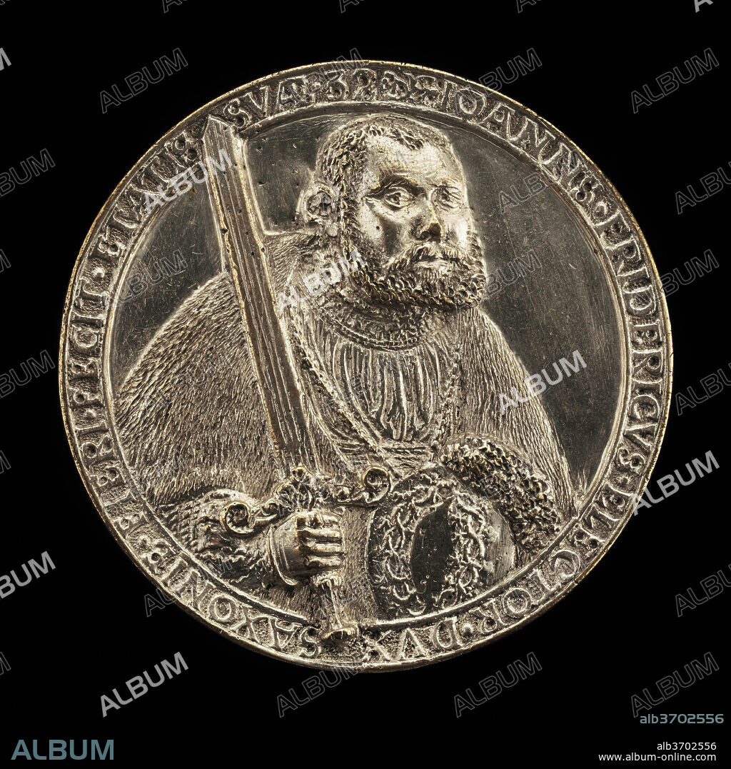 HANS REINHART THE ELDER. Johann Friedrich, 1503-1554, Elector of Saxony 1532 [obverse]. Dated: 1535. Dimensions: overall (diameter): 6.51 cm (2 9/16 in.)  gross weight: 66.65 gr (0.147 lb.)  axis: 12:00. Medium: silver.