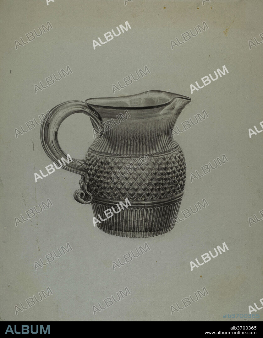 JOHN DANA. Pitcher. Dated: c. 1940. Dimensions: overall: 36.7 x 29.1 cm (14 7/16 x 11 7/16 in.). Medium: watercolor and graphite on paperboard.