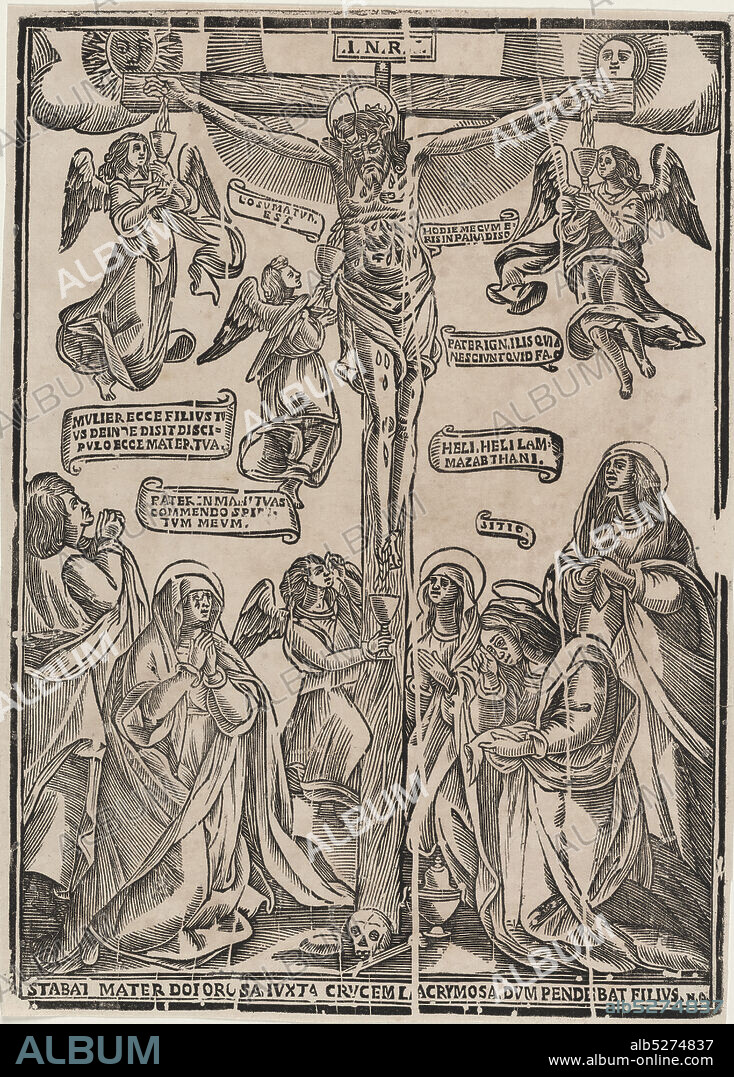 Stabat Mater dolorosa, iuxta crucem lacrymosa, dum pendebat Filius, still image, Prints, 1750 - 1900.