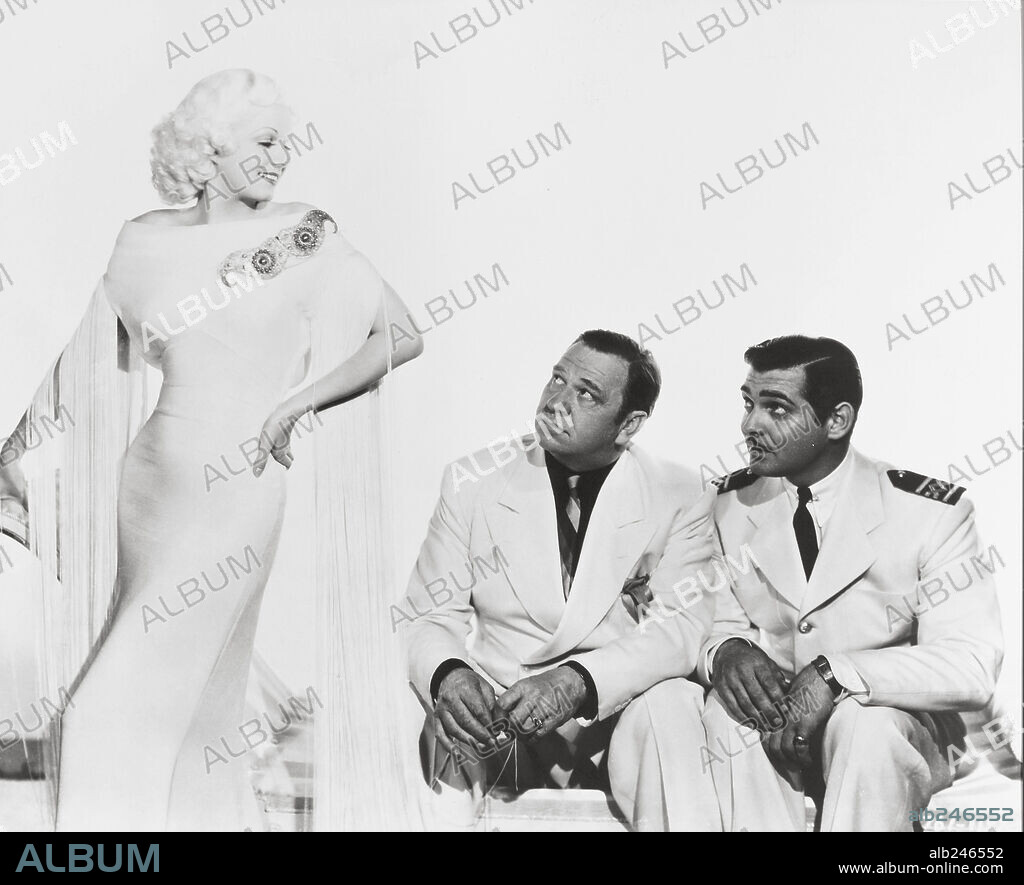 CLARK GABLE, JEAN HARLOW and WALLACE BEERY in CHINA SEAS, 1935, directed by TAY GARNETT. Copyright M.G.M.