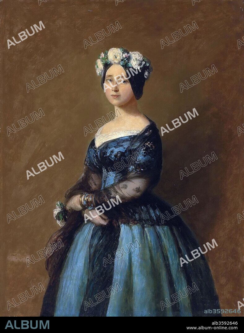 FRANZ XAVIER WINTERHALTER. Princess Augusta of Saxe-Weimar-Eisenach (1811-1890), Queen of Prussia.