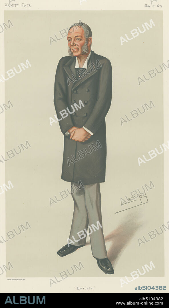 Politians - Vanity Fair. 'Burials'. Mr. George Osborne Morgan. 17 May 1879, Leslie Matthew 'Spy' Ward, 18511922, British, 1879, Chromolithograph.
