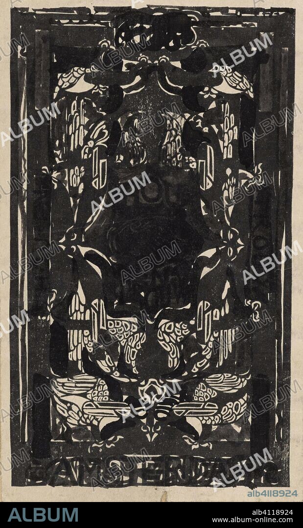 Decorative design. Draughtsman: Carel Adolph Lion Cachet. Dating: 1874 - 1945. Measurements: h 207 mm × w 167 mm.