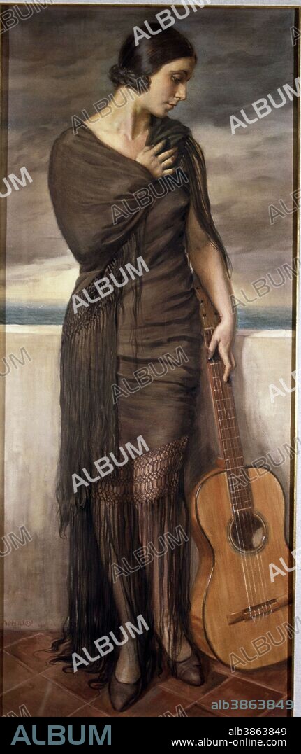 APPERLEY , GEORGE OWEN WYNN. PINTOR INGLES . 1884-1960. " CANCION MALAGUEÑA " , ACUARELA AÑO 1931. . ATENCION: AUTOR CONTEMPORANEO SUJETO A COPYRIGHT ©. EL CLIENTE FINAL ES RESPONSABLE DE LA GESTION DE LOS DERECHOS DE AUTOR CON LAS SOCIEDADES EXISTENTES DE GESTION DE DERECHOS O DIRECTAMENTE CON LOS ORGANISMOS TITULARES DE LOS MISMOS.