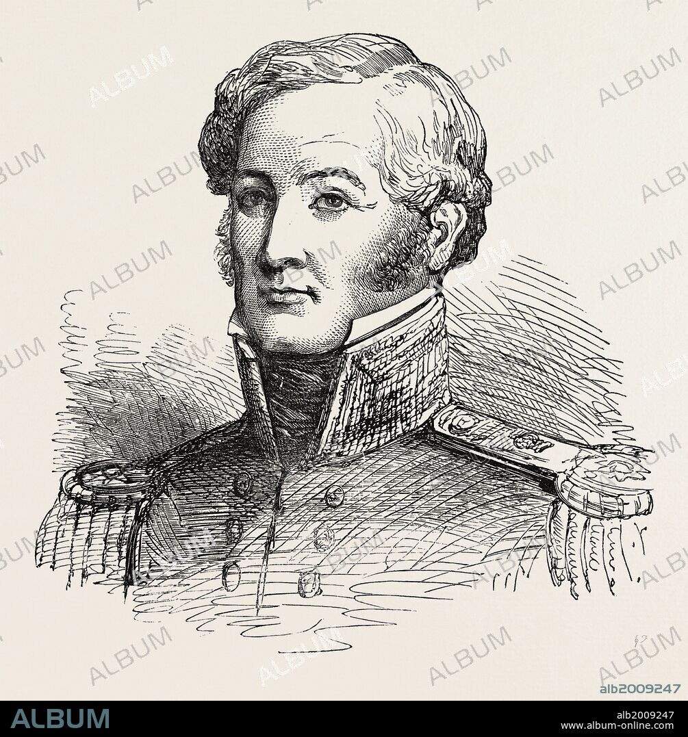 REAR-ADMIRAL PLUMRIDGE (BALTIC FLEET), FROM A FAMILY PAINTING, 1854.