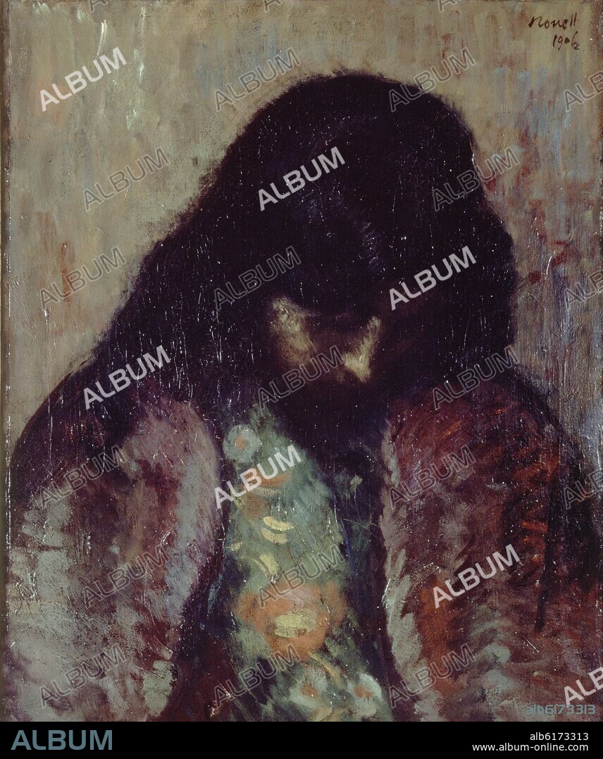 ISIDRO NONELL. 'Study', 1906, Oil on canvas, 61 x 50 cm.