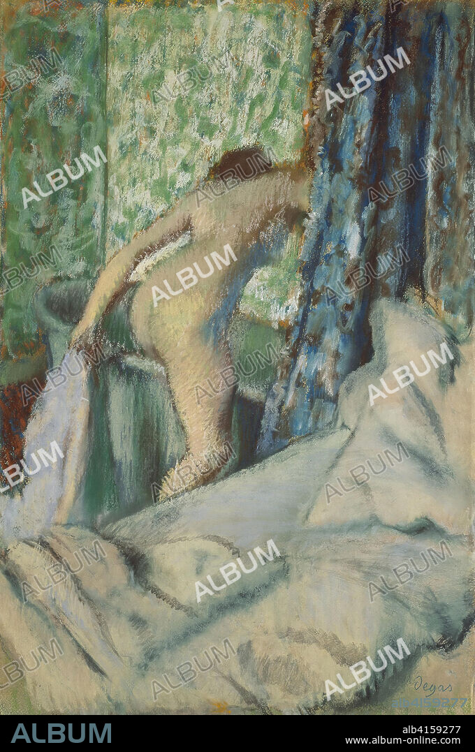 HILAIRE GERMAIN EDGAR DEGAS. The Morning Bath. Edgar Degas; French, 1834-1917. Date: 1887-1890. Dimensions: 706 × 433 mm. Pastel on off-white laid paper mounted on board. Origin: France.