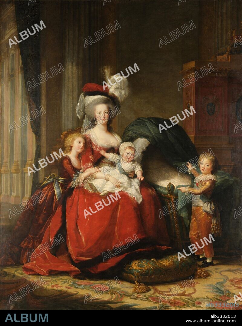 MARIE LOUISE ELISABETH VIGéE-LEBRUN. Marie Antoinette and her children.