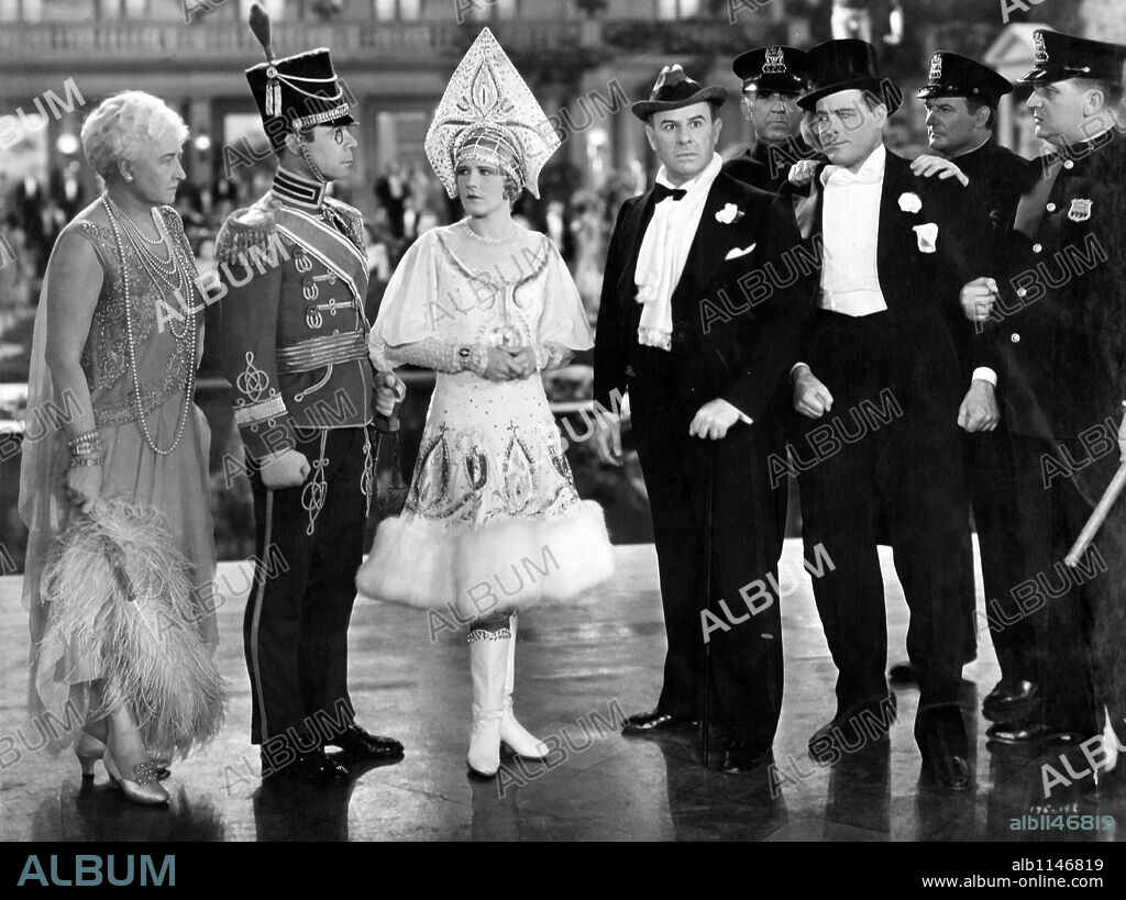 ALEXANDER GRAY, FORD STERLING, JOE E. BROWN and MARILYN MILLER in SALLY, 1929, directed by JOHN FRANCIS DILLON. Copyright FIRST NATIONAL PICTURES.