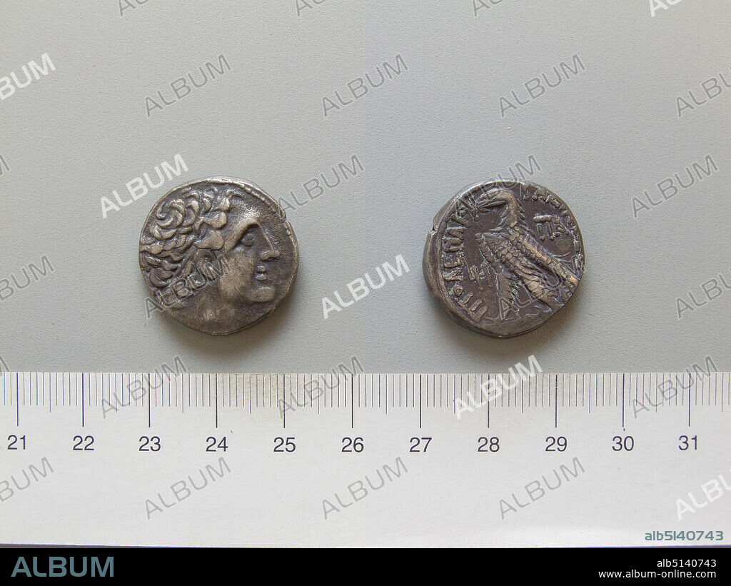 Ruler: Ptolemy XIII Theos Philopator, Ancient Macedonian, 5147 B.C.Mint: Alexandria, Tetradrachm of Ptolemy XIII Theos Philopator from Alexandria, 5147 B.C., Silver, 14.16 g, 12:00, 23.3 mm, Made in Alexandria, Egypt, Greek, 1st century B.C., Numismatics.