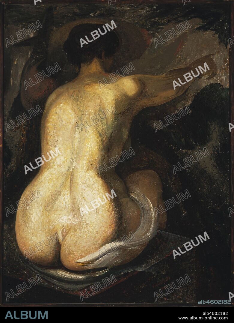 DAVID ALFARO SIQUEIROS. Nude (The guitar).