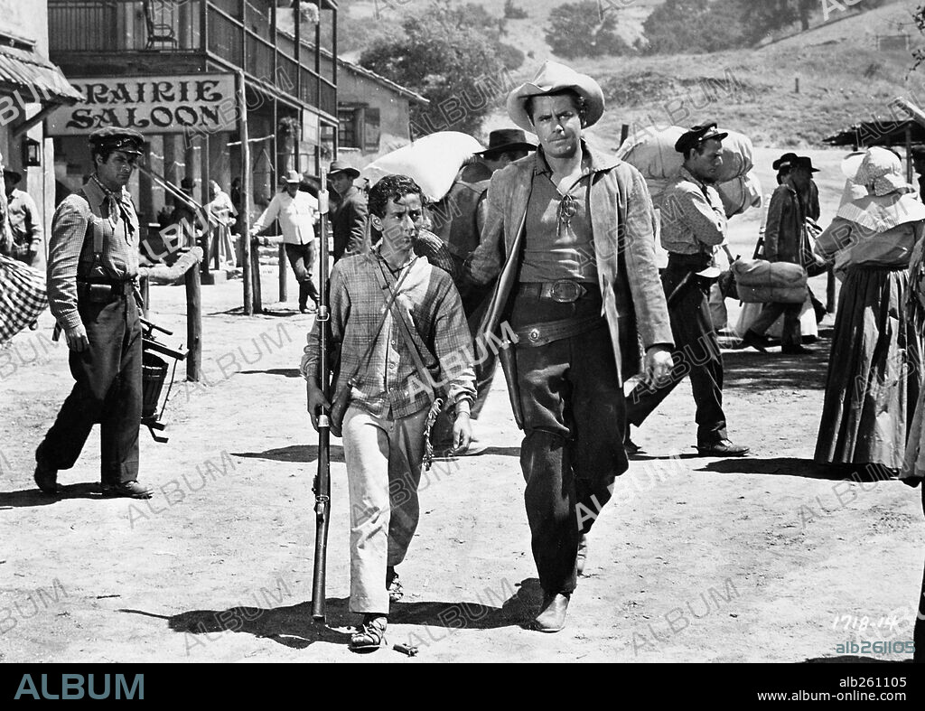 GLENN FORD en EL DESERTOR DEL ALAMO, 1953 (THE MAN FROM THE ALAMO), dirigida por BUDD BOETTICHER. Copyright UNIVERSAL PICTURES.