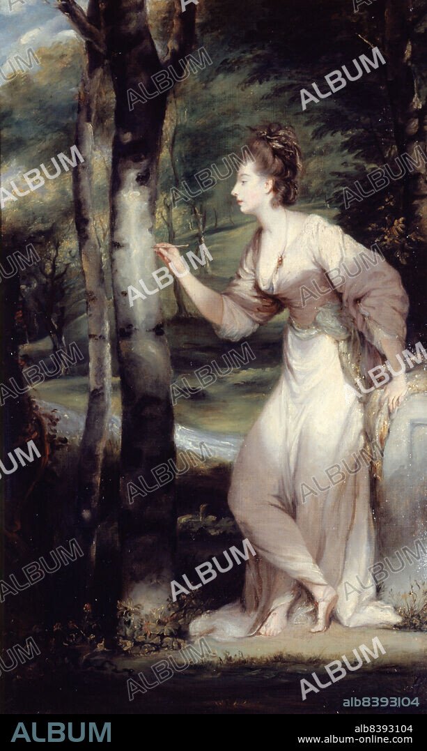 SIR JOSHUA REYNOLDS. Portrait of Mrs. Richard Bennett Lloyd of Maryland.