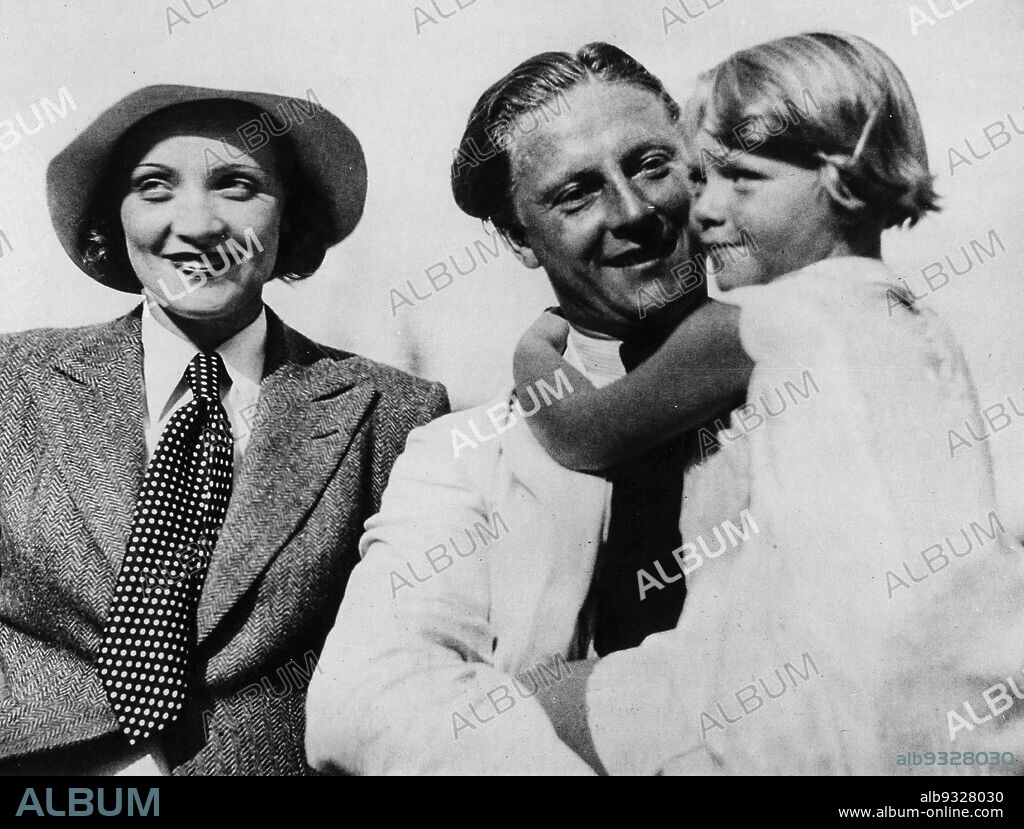 Marlene Dietrich, Rudolf Sieber and Maria Riva, 1967.