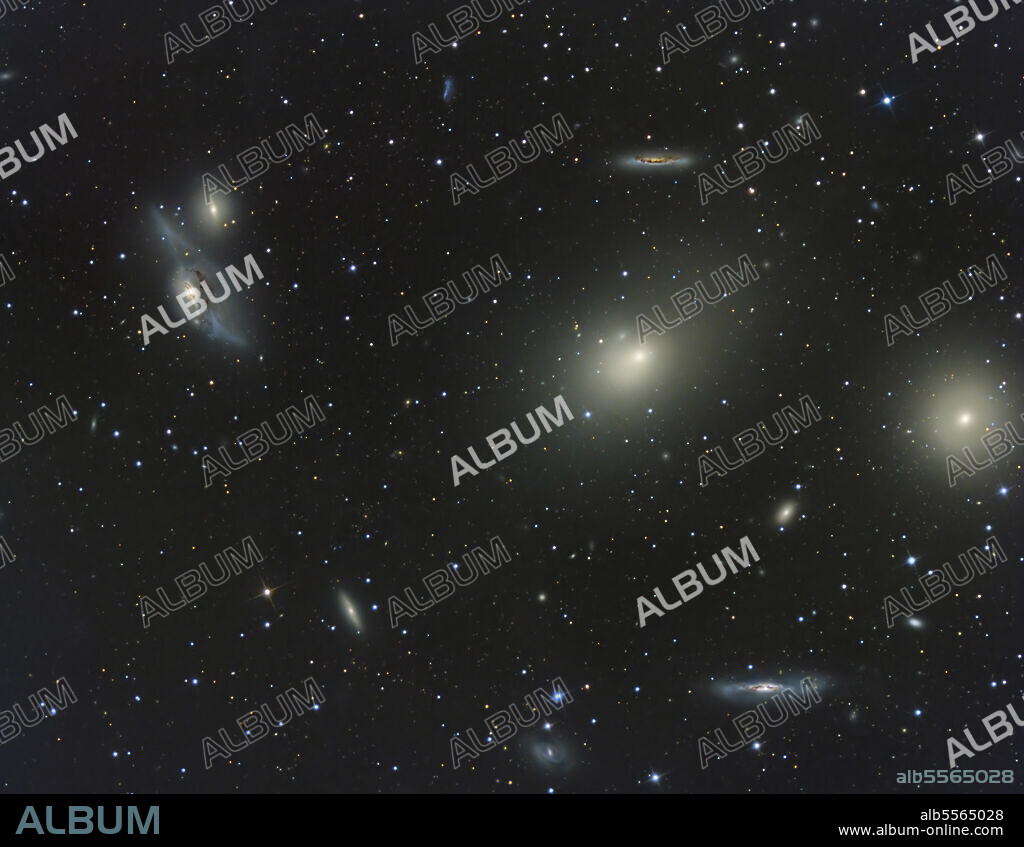 The Virgo Cluster, a cluster of galaxies in the constellation Virgo.