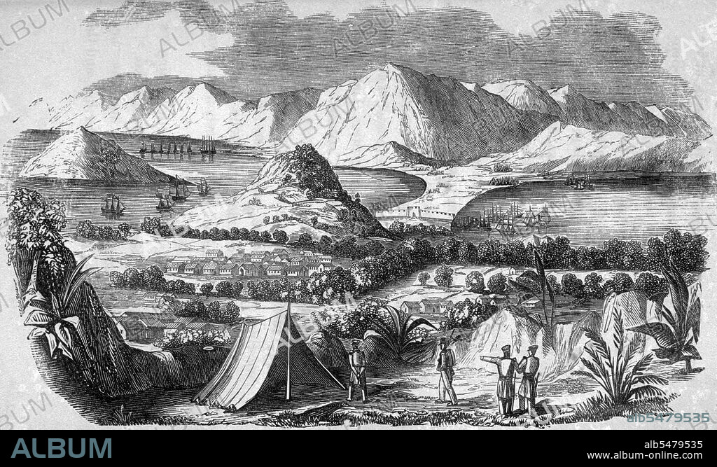 The Battle of the Barrier was fought between British and Chinese forces at the boundary between Macau and mainland China on 19 August 1840. The barrier ran across an isthmus separating Macau from mainland China. At about noon on 19 August 1840, British corvettes, accompanied by the Louisa cutter and Enterprise steamer, having seamen and marines of the Druid with Bengal volunteers on board, attacked the barrier. The vessels opened fire on a battery about 600 yards (550 m) away which promptly returned fire. A British officer wrote, 'The [Chinese] junks, which were aground in the inner harbour, were utterly useless, for none of their guns could be brought to bear, though several of the thirty-two pound shots of the ships found their way over the bank, much to the consternation of the occupants of the junks'. In less than an hour, the batteries were silenced and the British forces were landed. They consisted of a brigade of 380 men comprising 110 royal marines, 90 seamen from the Druid, and 180 troops from the Bengal volunteers.