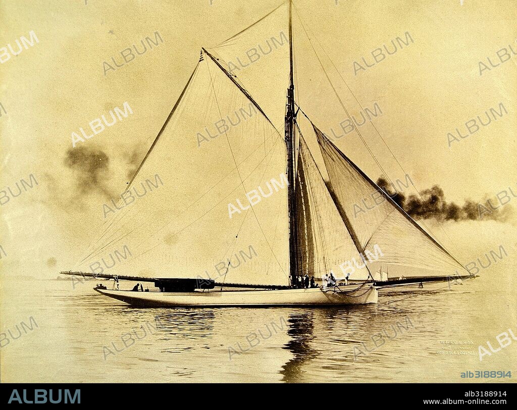 Velero de un palo.