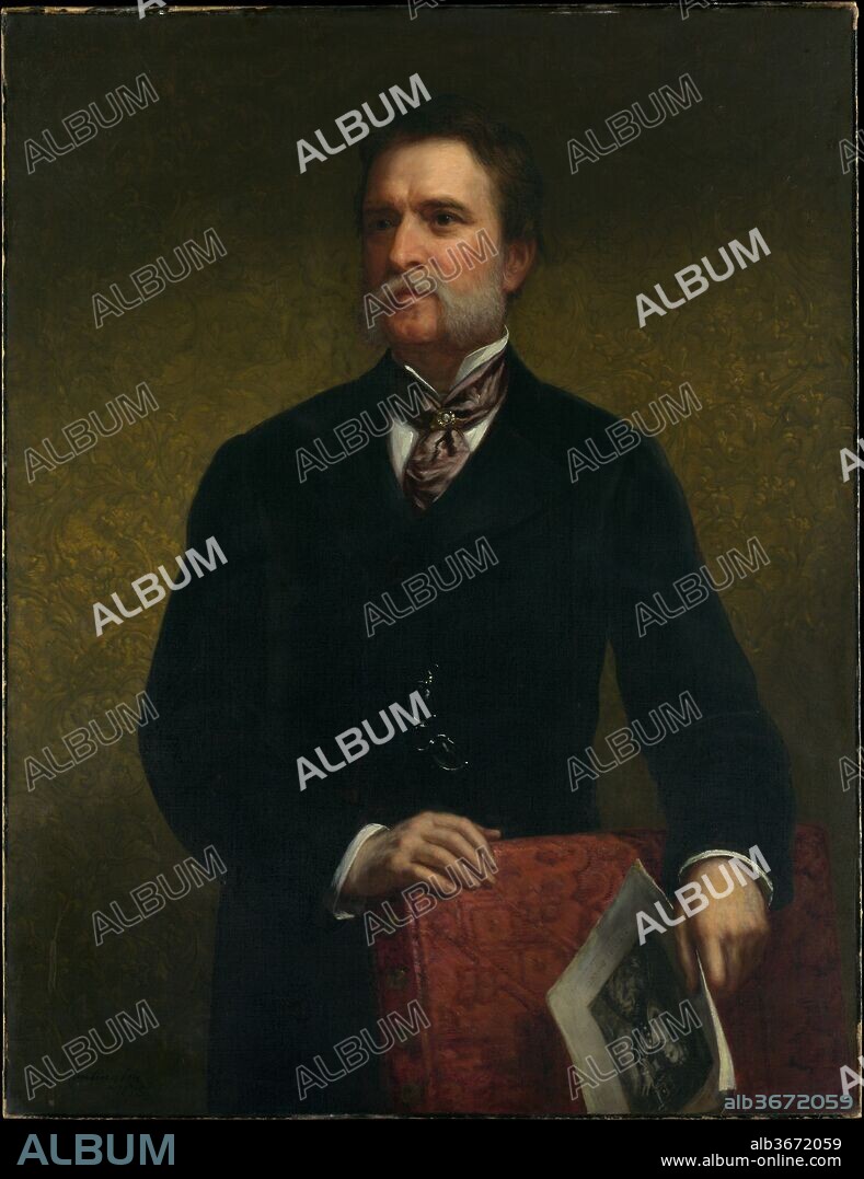John Taylor Johnston. Artist: Daniel Huntington (American, New York 1816-1906 New York). Dimensions: 43 1/2 x 33 1/2 in. (110.5 x 85.1 cm). Date: 1875.