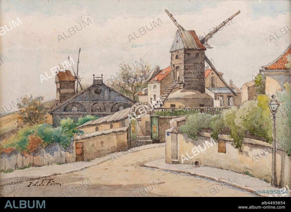 EDOUARD LEFEVRE. Le Moulin de la Galette.