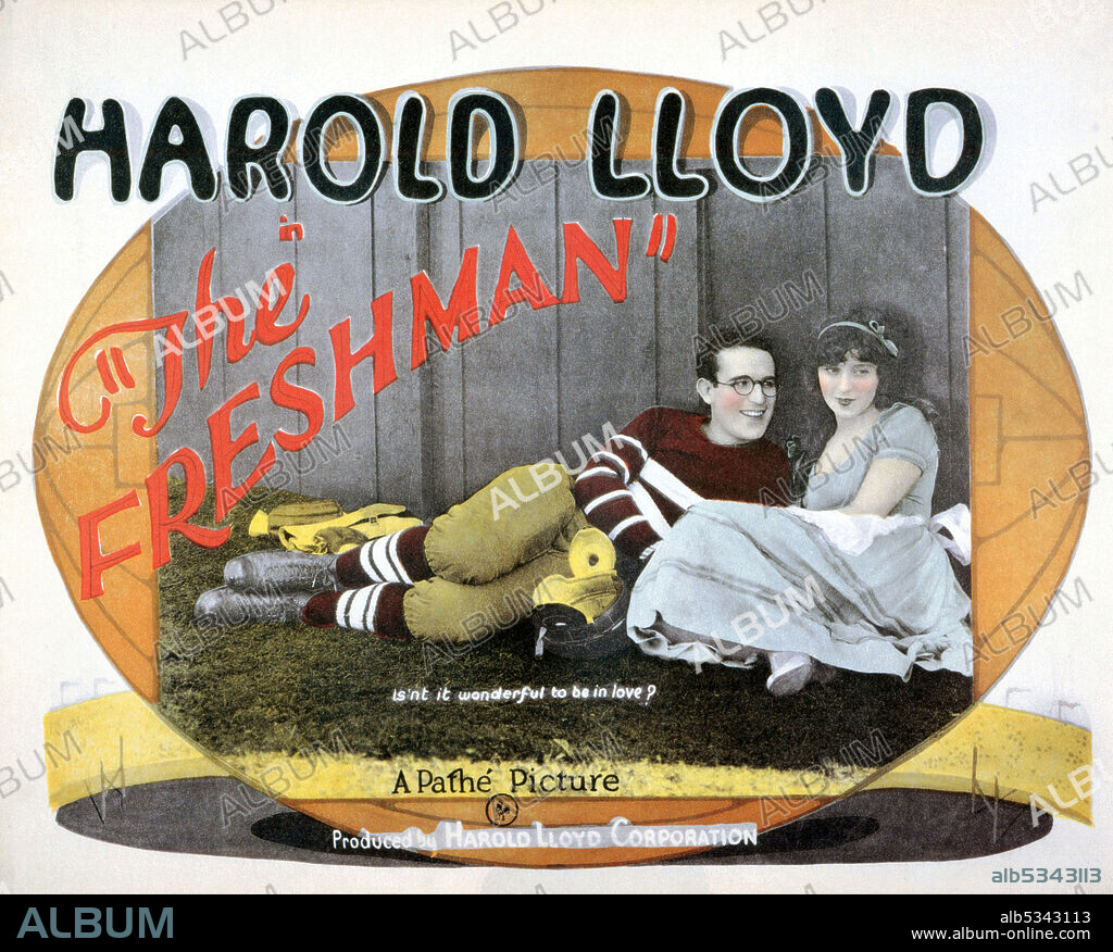 HAROLD LLOYD and JOBYNA RALSTON in THE FRESHMAN, 1925, directed by FRED NEWMEYER. Copyright PATHE.