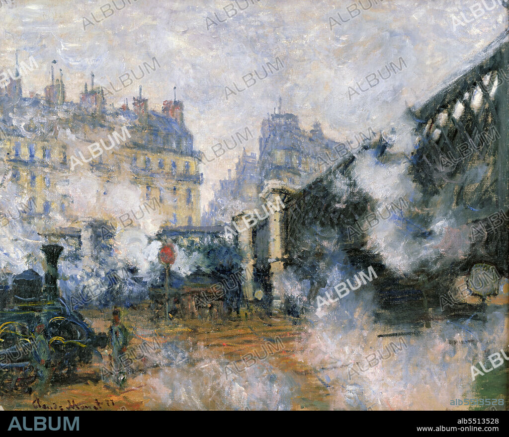 CLAUDE MONET. Le Pont de l'Europe, Gare Saint-Lazare.
