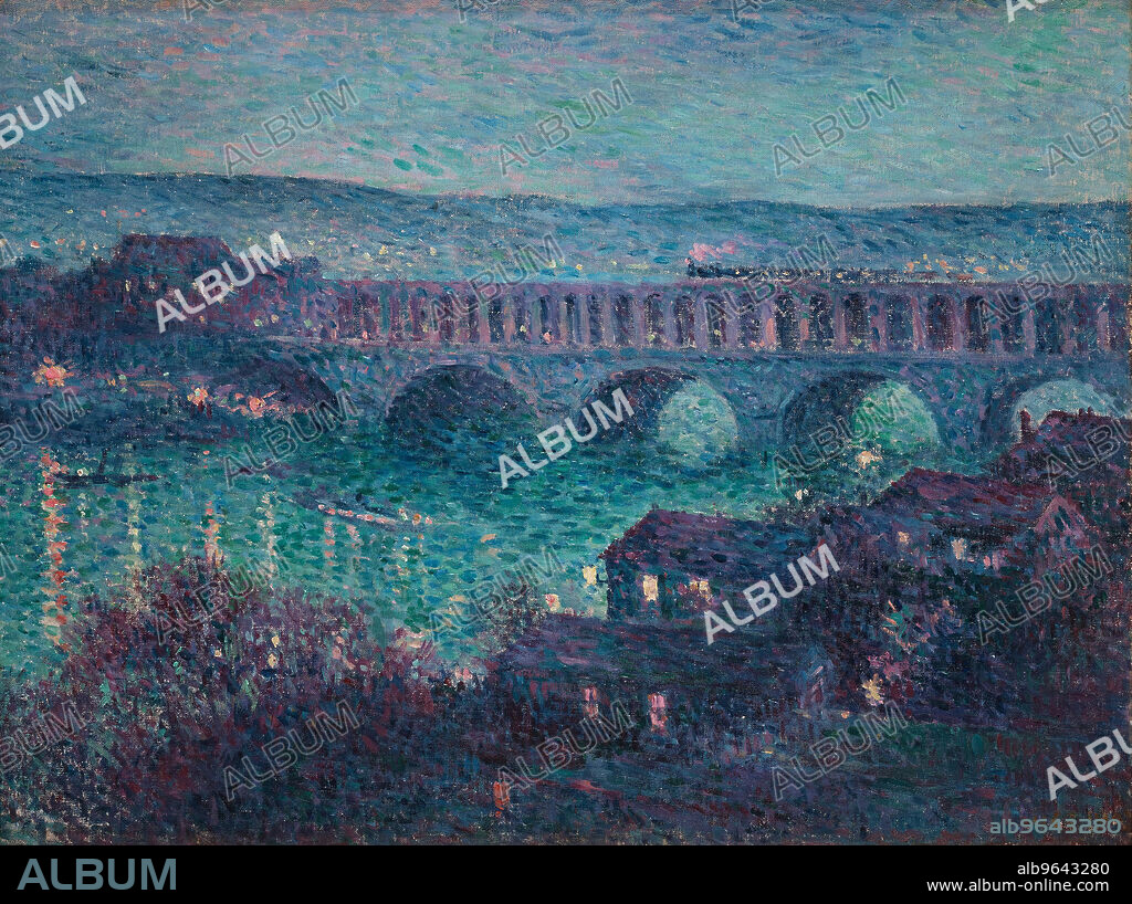 MAXIMILIEN LUCE. Le viaduc d'Auteuil.
