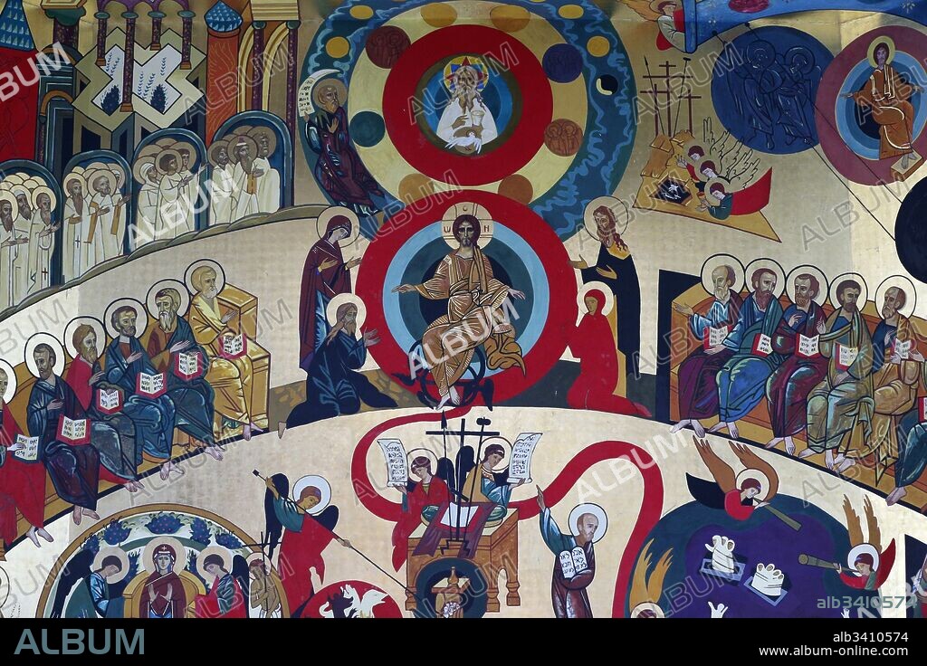 Domus Galilaeae or House of Galilee is run by the Catholic organisation Neocatechumenal Way, The Final Judgement by Kiko Arguello.