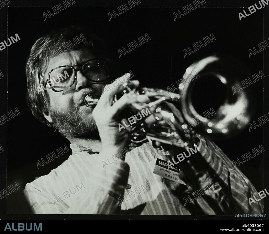 Henry Lowther playing the trumpet at The Stables, Wavendon, Buckinghamshire.