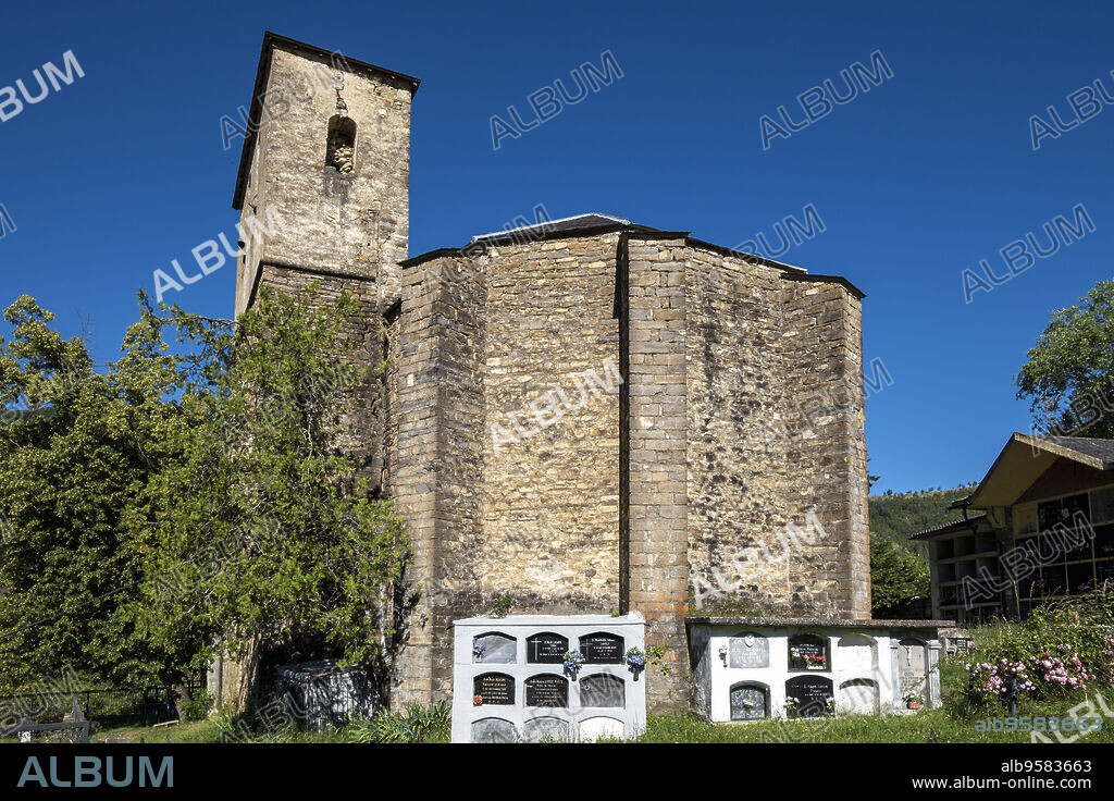 parish church of Santa Eulalia, 16th century, Borau, Huesca, Jacetania region, Aragon, Spain.