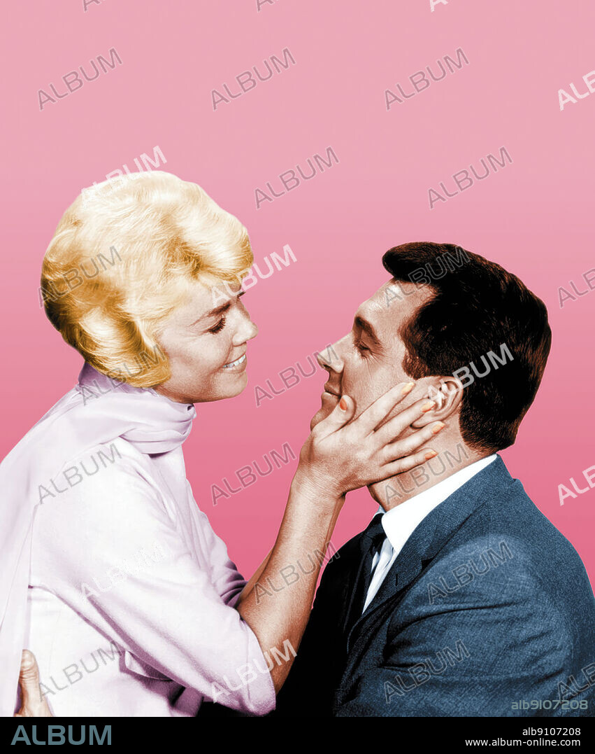 DORIS DAY and ROCK HUDSON in PILLOW TALK, 1959, directed by MICHAEL GORDON. Copyright UNIVERSAL PICTURES.