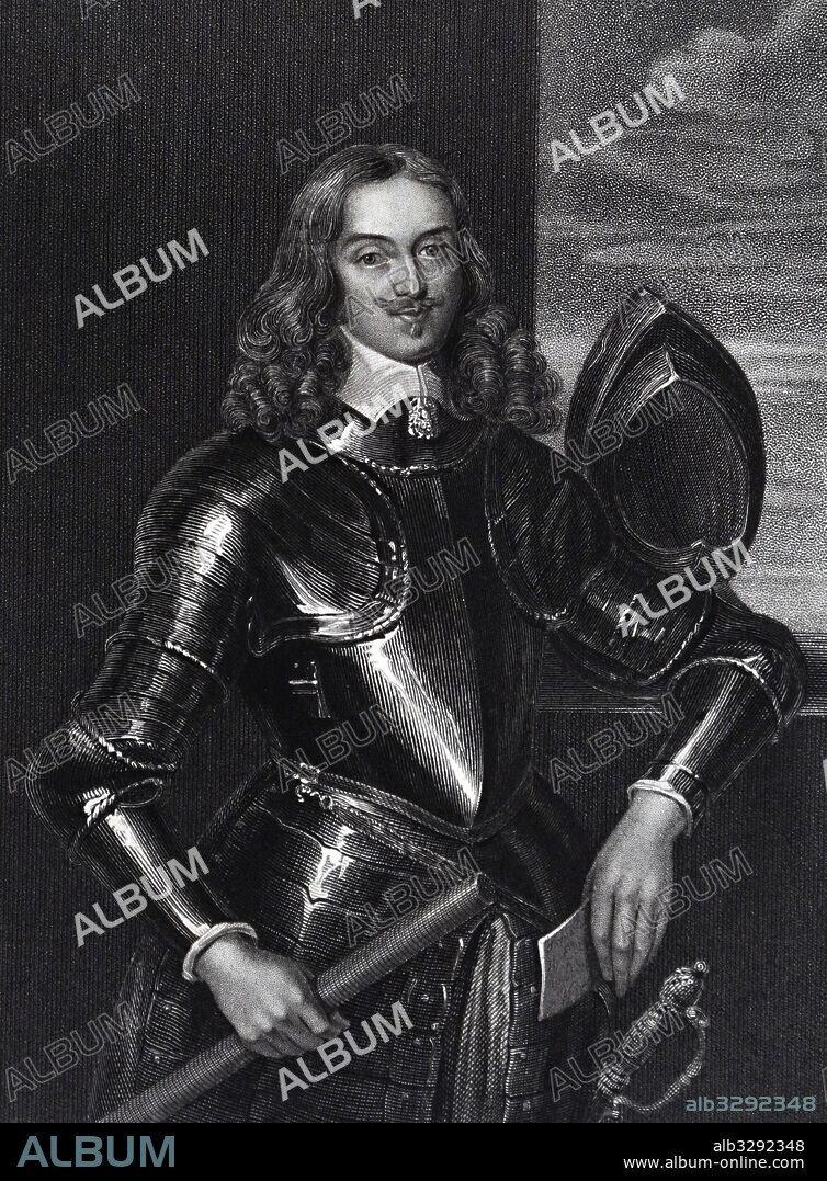 Edward Somerset, 6th Earl and 2nd Marquis of Worcester (C1601-67) English nobleman and inventor. Supported Royalist cause in English Civil Wars. Invented steam engine for raising water. Engraving after portrait by Vandy.