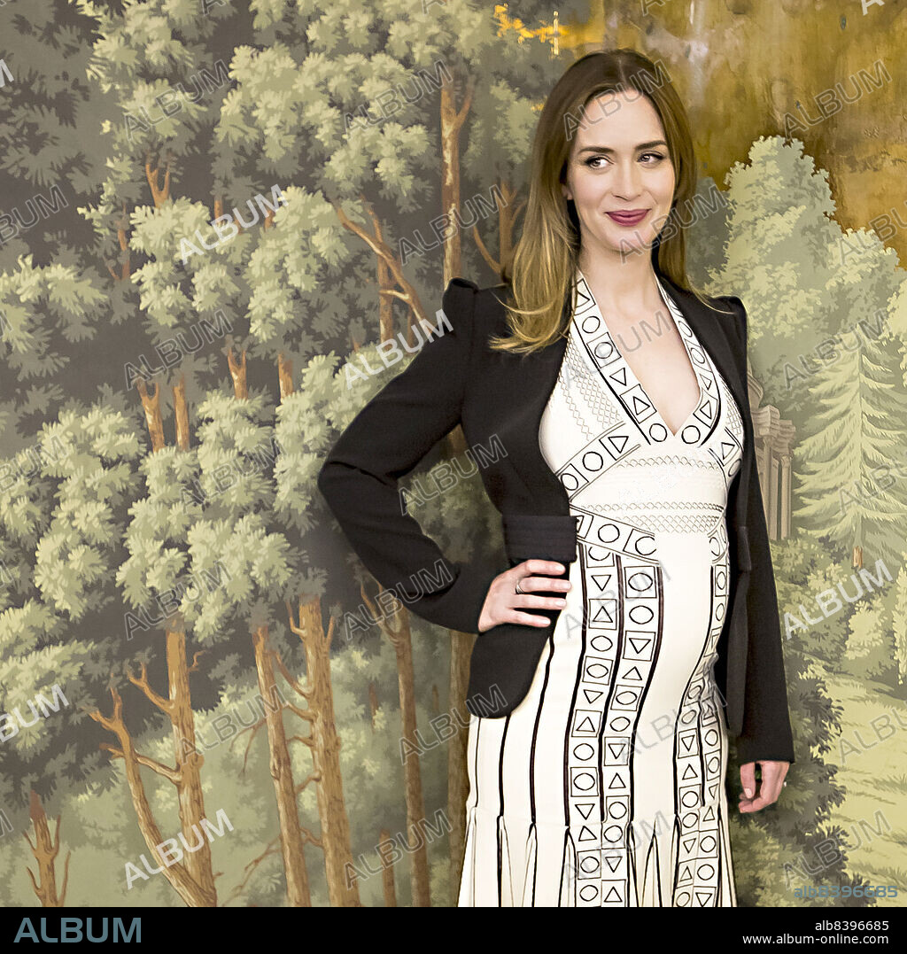 EMILY BLUNT. April 8, 2016 - New York, New York, U.S. - EMILY BLUNT promotes 'The Huntsman: Winter's War.' Emily is pregnant with second child. Emily Olivia Leah Blunt (born February 23, 1983 - United Kingdom) is a British-American film and stage actress. Blunt made her professional debut in a 2001 London production of the play The Royal Family. Two years later, she appeared on screen for the first time in the 2003 television film Boudica (Warrior Queen). Her performance in the 2004 drama film My Summer of Love garnered her the Evening Standard British Film Award for Most Promising Newcomer. For her performance in the TV film Gideon's Daughter (2006) she received a Golden Globe Award for Best Supporting Actress. The same year, she received a Golden Globe nomination for Best Supporting Actress: Motion Picture and a nomination for a BAFTA Award for Best Actress in a Supporting Role for The Devil Wears Prada. In 2009, Blunt received the BAFTA Britannia Award for British Artist of the Year. She received more acclaim for portraying Queen Victoria in The Young Victoria (2009), receiving a nomination for the Golden Globe Award for Best Actress in a Motion Picture - Drama. 2009 also saw Blunt appear in the crime caper comedy Wild Target .. She found commercial success for roles in the romantic science-fiction thriller The Adjustment Bureau (2011), the science-fiction action thriller Looper (2012), and the sci-fi film Edge of Tomorrow (2014). Blunt received her fourth and fifth Golden Globe Award nominations for her roles in the romantic comedy-drama Salmon Fishing in the Yemen (2012) and the musical fantasy Into the Woods (2014) in the Best Actress Motion Picture Comedy or Musical category. In 2016, Blunt starred in the fantasy-action film The Huntsman: Winter's War and The Girl on the Train, the latter based on the international best-selling novel of the same name. Upcoming: Mary Poppins Returns (2018), Gnomeo & Juliet: Sherlock Gnomes (2018), My Little Pony: The Movie (2017), Anima.