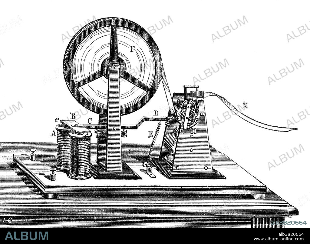Morse signal receiver. An electrical telegraph was developed and patented in the United States in 1837 by Samuel Morse. His assistant, Alfred Vail, developed the Morse code signalling alphabet with Morse. At the Speedwell Ironworks in Morristown, New Jersey on January 11, 1838, Morse and Vail made the first public demonstration of the electric telegraph. Although Morse and Alfred Vail had done most of the research and development in the ironworks facilities, they chose a nearby factory house as the demonstration site. Without the repeater, the range of the telegraph was limited to two miles, and the inventors had pulled two miles of wires inside the factory house through an elaborate scheme. The first public transmission, with the message, A patient waiter is no loser , was witnessed by a mostly local crowd. The Morse/Vail telegraph was quickly deployed; the overland telegraph connected the west coast of the continent to the east coast by October.