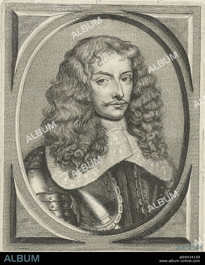 Portrait of Jean Charles de Watteville, Cornelis Meyssens, after Charles Wautier, 1650 - 1670, Portrait of Jean Charles de Watteville, Marquis of Conflans and Count of Bussoleno., print maker: Cornelis Meyssens, (mentioned on object), after: Charles Wautier, (mentioned on object), publisher: Joannes Meyssens, (mentioned on object), Antwerp, 1650 - 1670, paper, engraving, h 174 mm × w 119 mm.