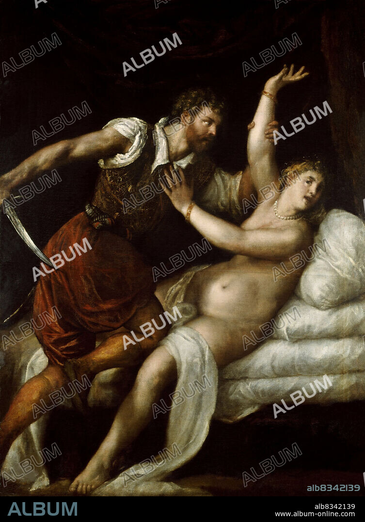 TIZIANO. Tarquinius and Lucretia.