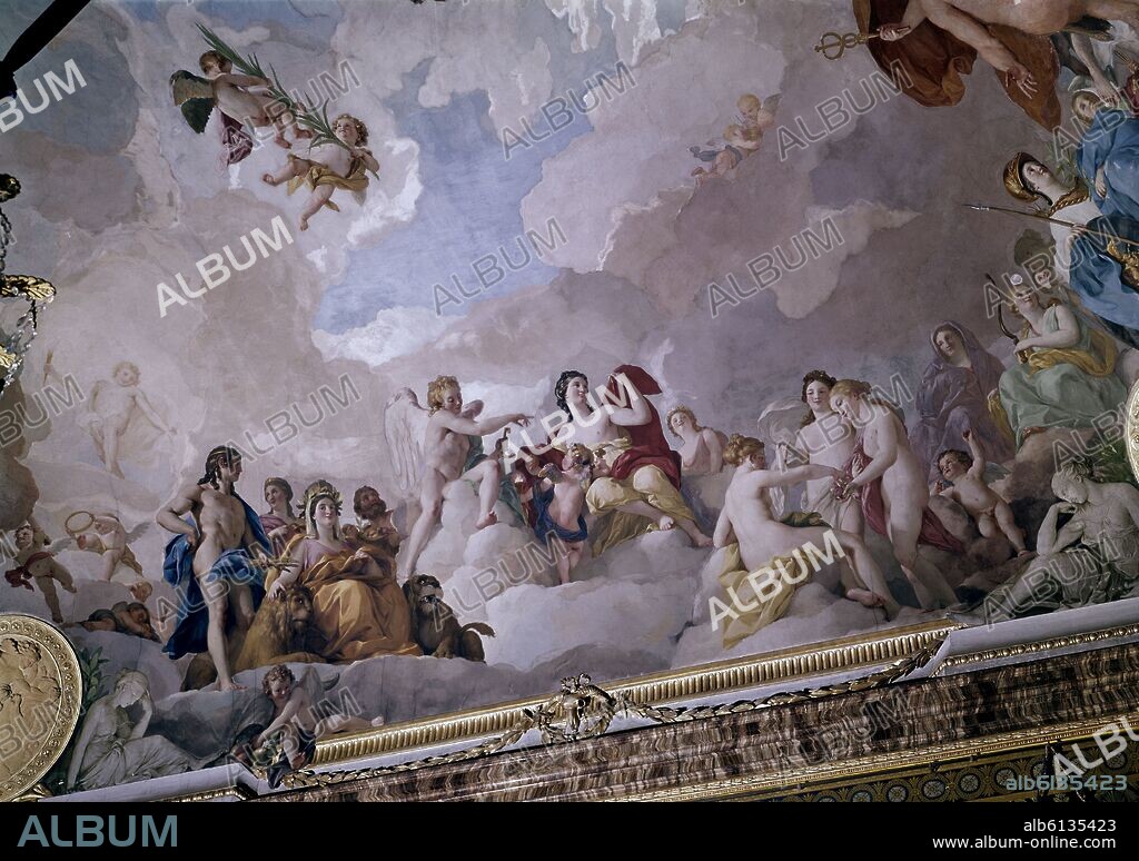 ANTON RAPHAEL MENGS. SALA GASPARINI-JUPITER VENUS Y LAS 3 GRACIAS DT.