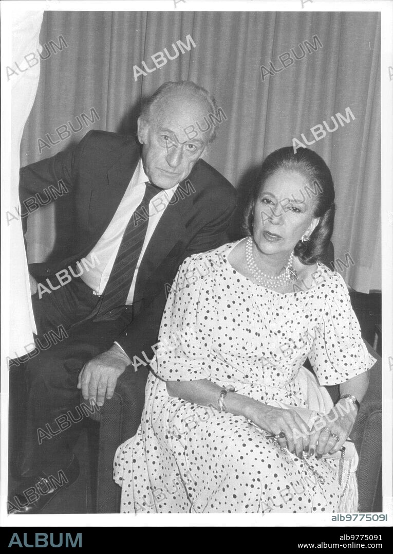 July 5, 1983. Conchita Montes with Antonio Mingote.