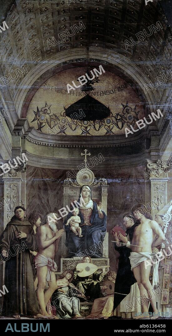 GIOVANI BELLINI (1430-1516). RETABLO DE SAN GIOBBE - 1487 - RENACIMIENTO ITALIANO - ESCUELA VENECIANA.