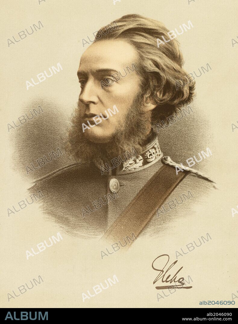 Hugo Richard Charteris, 11th Earl of Wemyss and 7th Earl of March (25 August 1857 - 12 July 1937), styled Lord Elcho from 1883 to 1914, was a Scottish Conservative politician, Tinted lithograph.