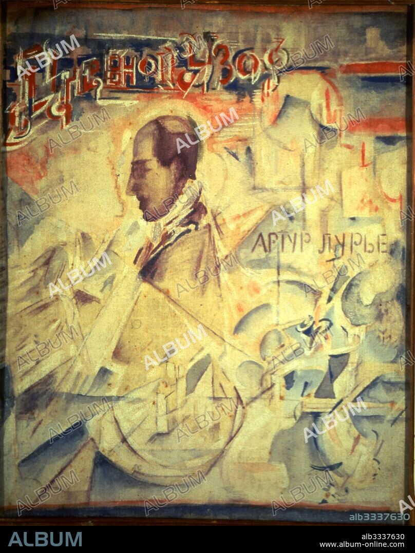GEORGI BOGDANOVICH YAKULOV. The Agenda. Portrait of the composer Arthur Lourié (1891-1966).