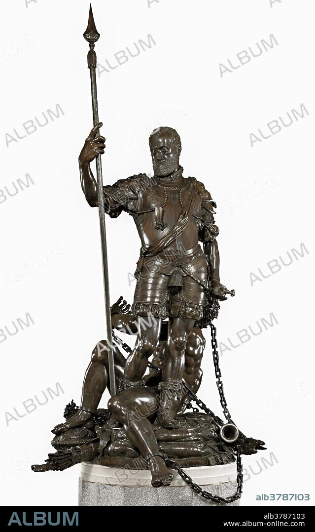 Leone Leoni; Pompeo Leoni / 'Carlos V y el Furor'. 1551 - 1555. Bronce, 251 x 143 cm.