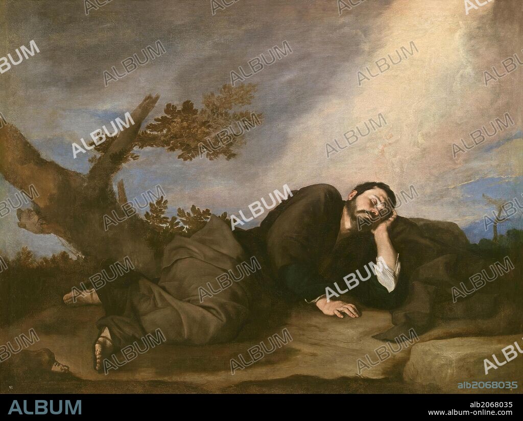 JUSEPE DE RIBERA. José de Ribera / 'Jacob's Dream', 1639, Spanish School, Oil on canvas, 179 cm x 233 cm, P01117.